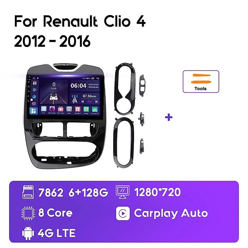 2k Qled Android 12 Autoradio für Renault Clio 4 2016 - 2019multimedia Video Player Navigation GPS Carplay Autoradio Stereo