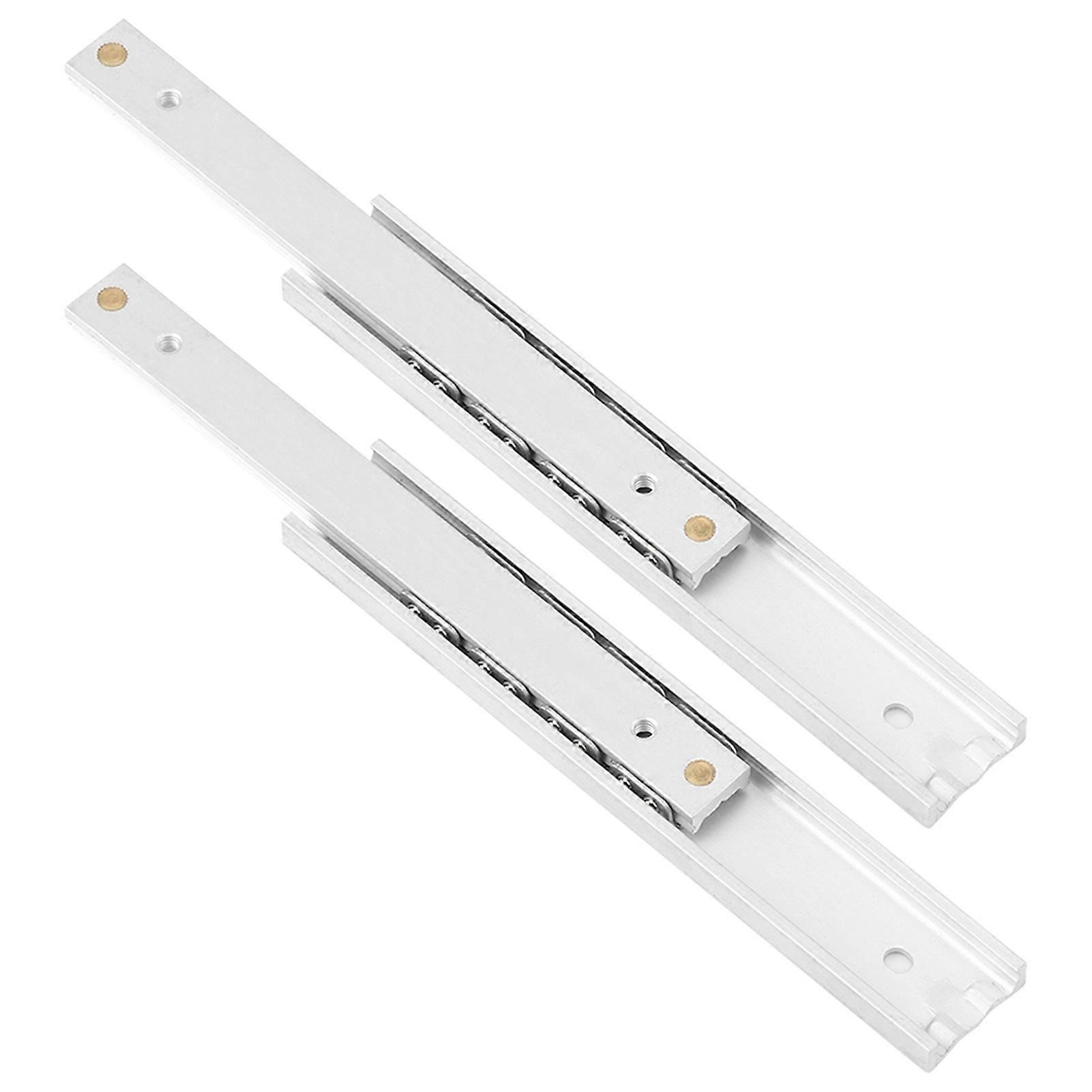 2pcs/ Set Mini Aluminum Alloy Durable Smooth Slideway for Drawer Cabinet(100mm)