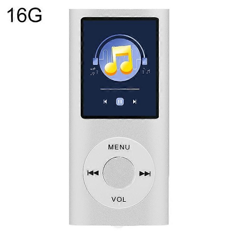 1,8 polegadas metal mp4 player com 16g tf cartão + fone de ouvido + cabo
