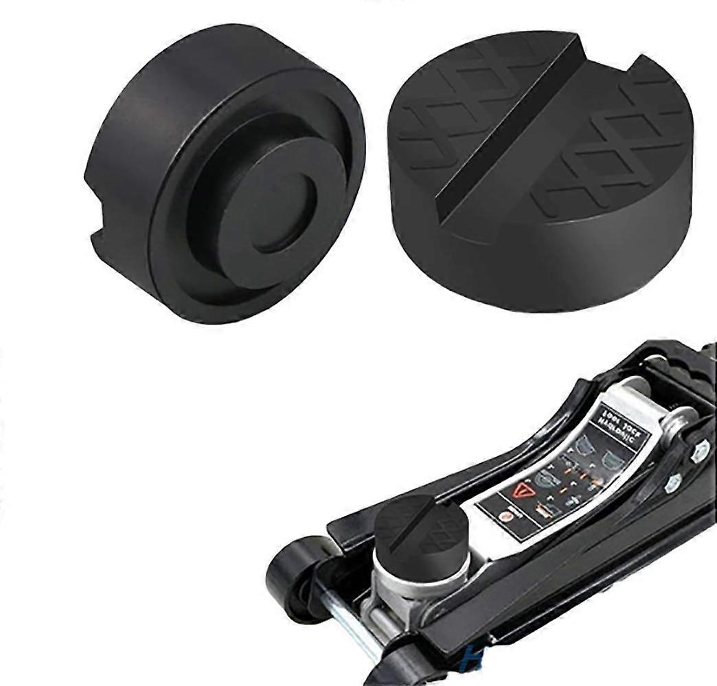 Universal rubber pad for jacks and lifting platforms