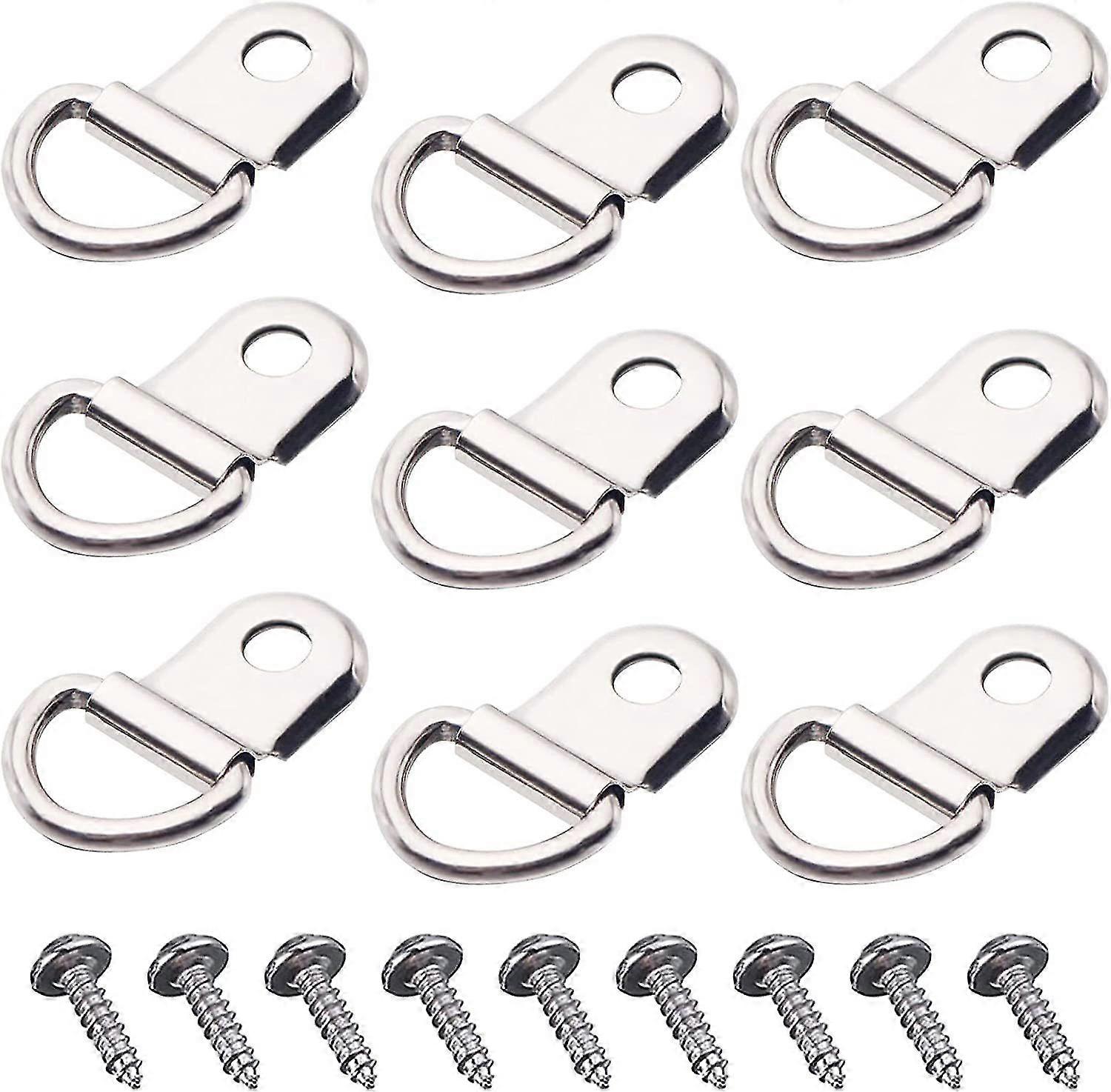 D Ring Picture Hook 100pcs Packed Quality Heavy Duty Picture Hook With Screw, Single Hole D Type Picture Frame Hardware Hook 100pcs/bag