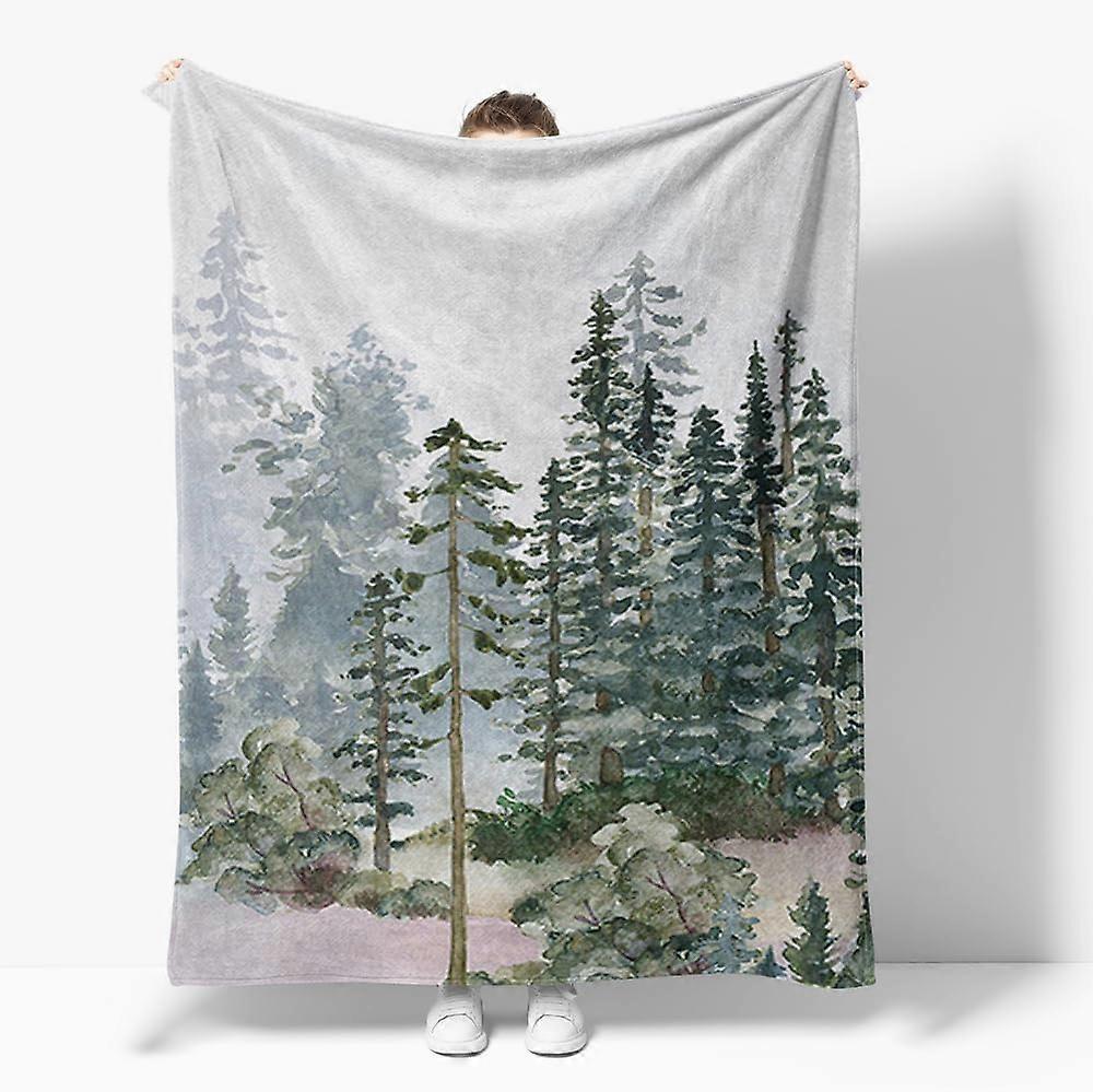 بطانية الطفل الغابة المريمية الخضراء الغابة الجبلية الطبيعية المناظر الطبيعية الغابات حضانة الغابات الفراش بطانية الغابة بطانية الغابة صديقة ل