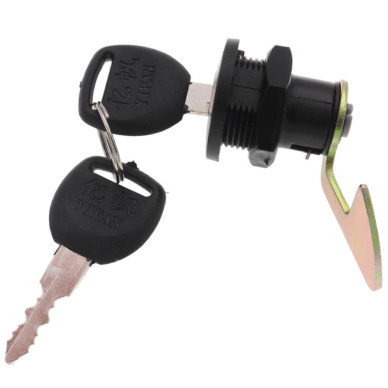 Short Hook Rear Tail Box Key Switch Lock For Motorcycle Quad Atv Go Kart