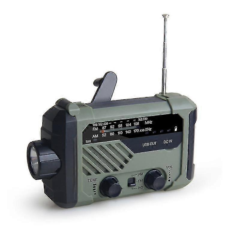 Hätäradio, käsikäyttöinen kampiradio, aurinkoradio, sääradio patikointiin ja ulkoiluun