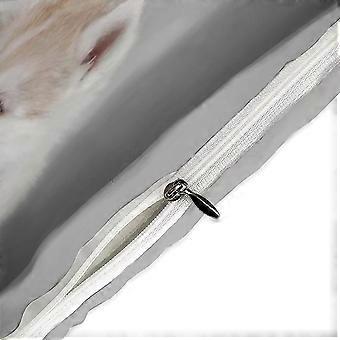 Set Copripiumino King Size Con Cane – 3 Pezzi (220x240 Cm + 2 Federe), Microfibra Morbida, Chiusura A Cerniera, Leggero