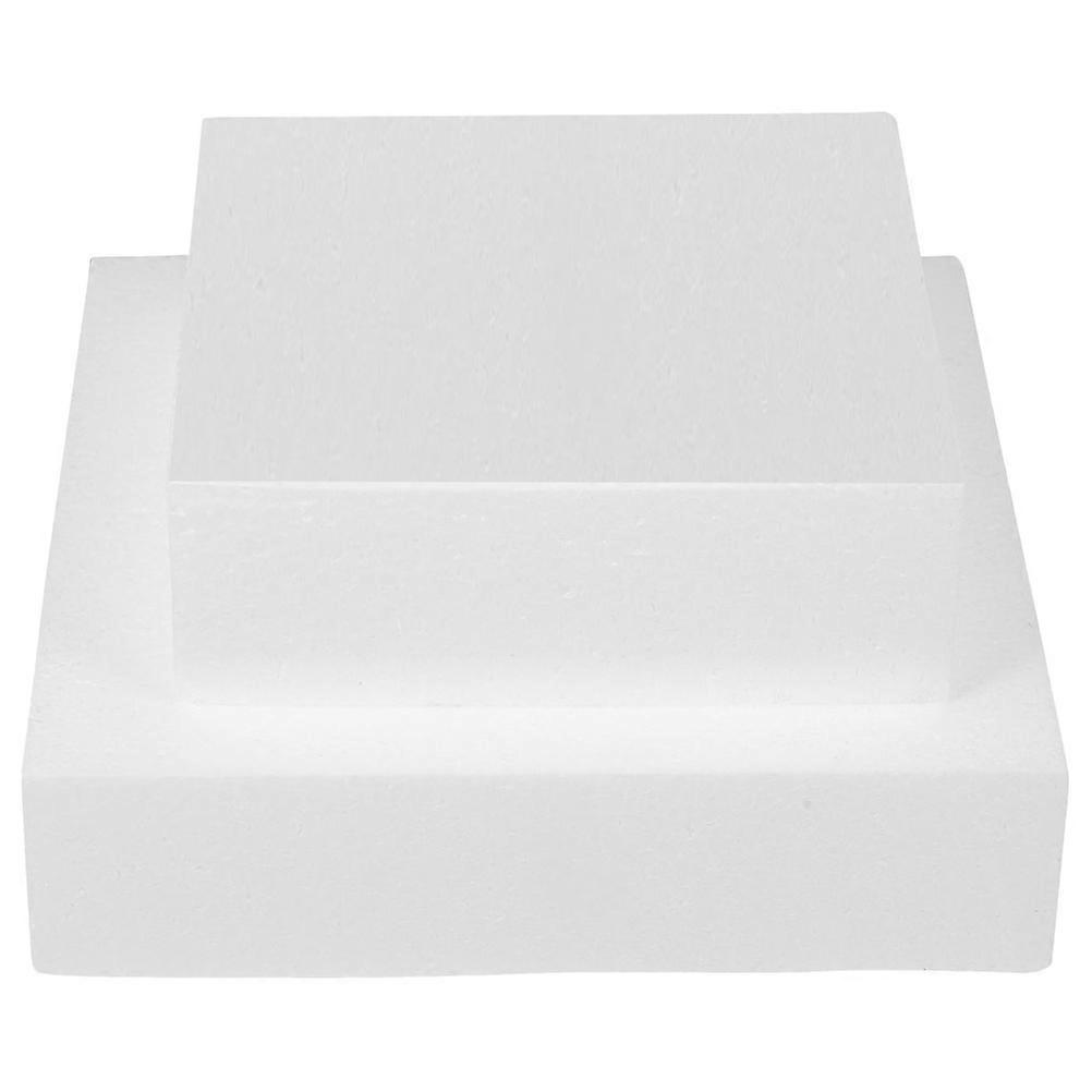 2Pcs Cake Dummy Square Dummy Cake DIY Cake Model Cake Decoration Foams Model