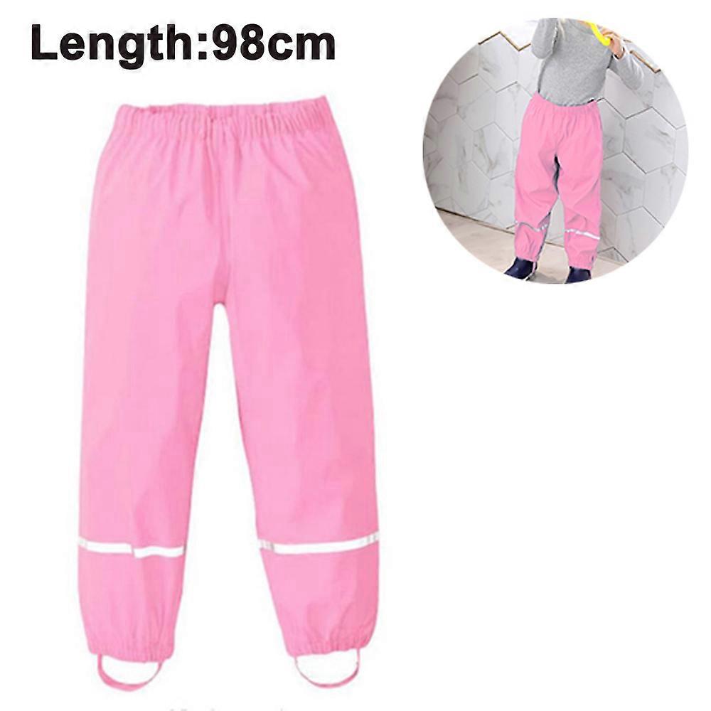 Pojat Tytöt Heijastava Vedenpitävä Sadehousut Kevyt Sadevaatteet