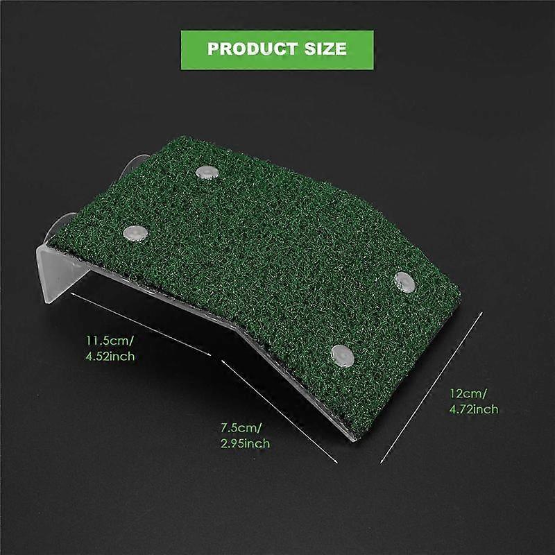 Lawn Turtle Basking Platform Turtle Resting Basking Platform, Simulation Grass Turtle Ramp for Turt