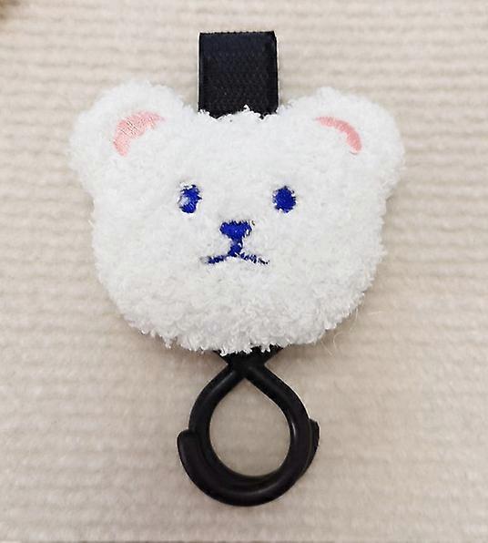 1pc Baby Stroller Hook Embroidered Bear Fashion Pram Hook Diaper Bag Hanger Boy Girl Children Travel Accessories