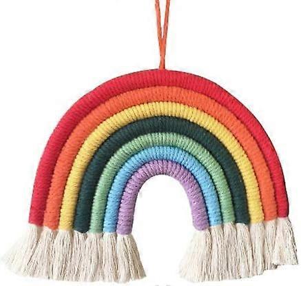 Rainbow Macrame Wall Decor For Nursery