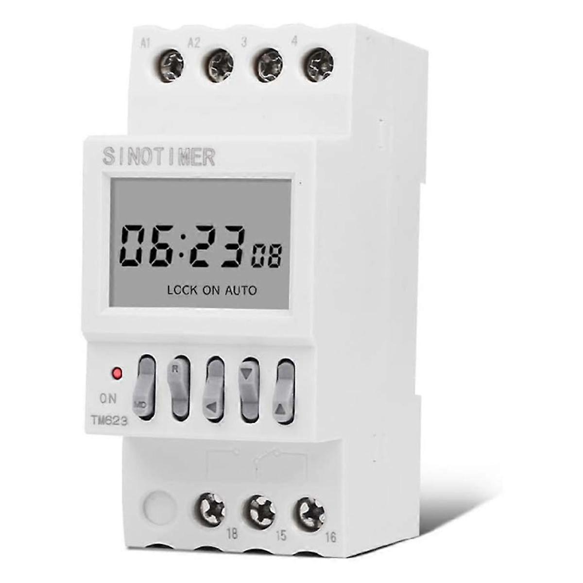 Power-Time-Control-Switch-Countdown-Smart-Switch-Timer 16 auf 16 Off-Rail-Installation 220V