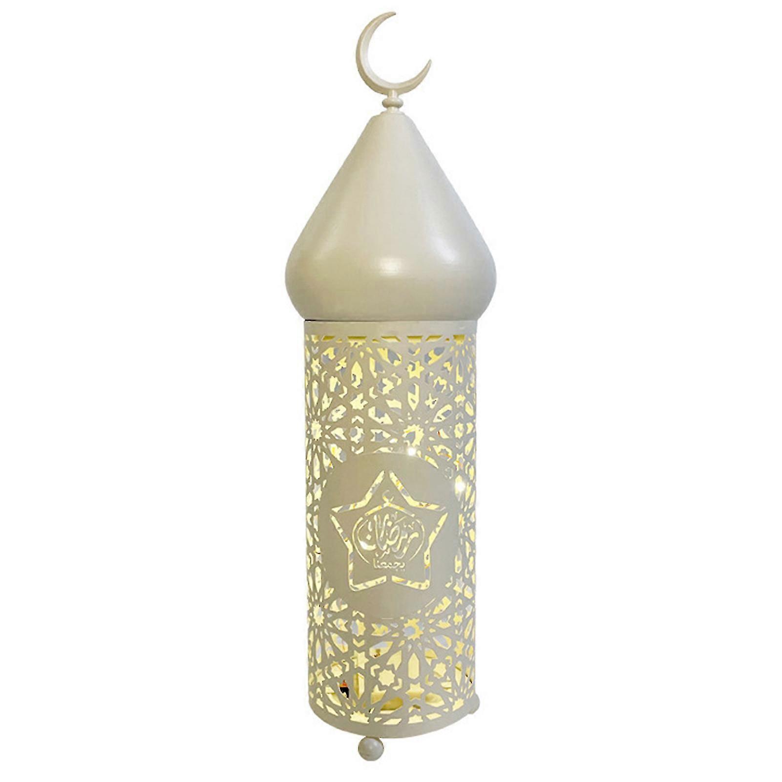 eid lights decorations led light ramadan hanging lantern wrought iron style