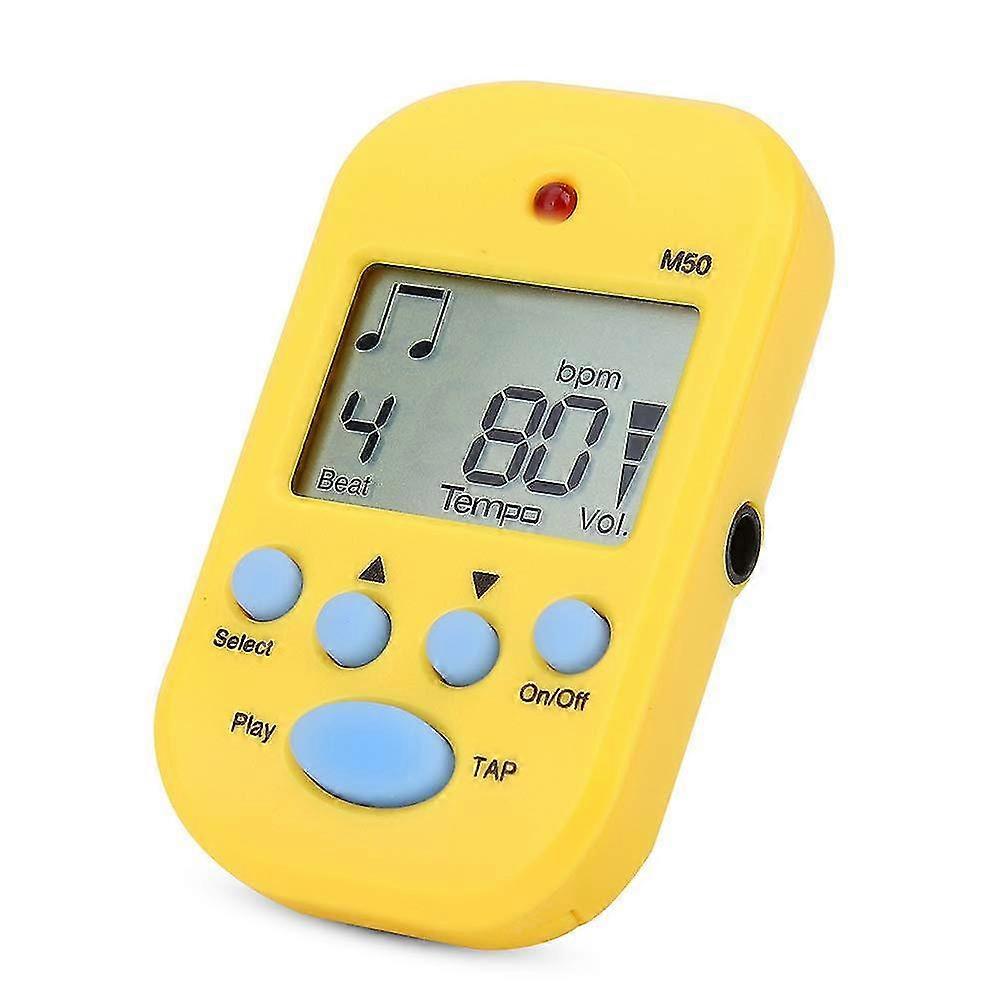 mini metronome with lcd digital display for piano, violin, guitar and drum