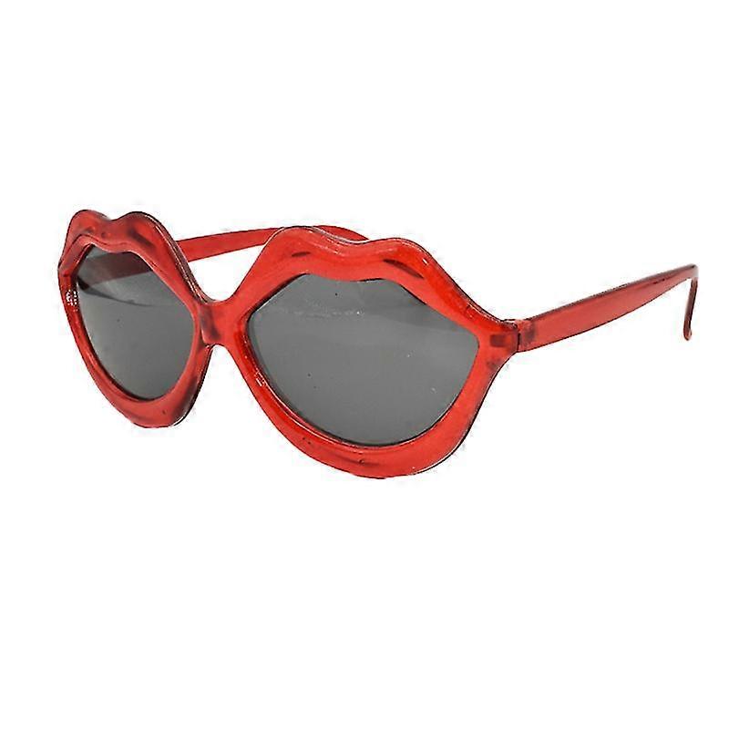 sexy red lip women sunglass party dancing cool sun glasses personality funny eye glasses