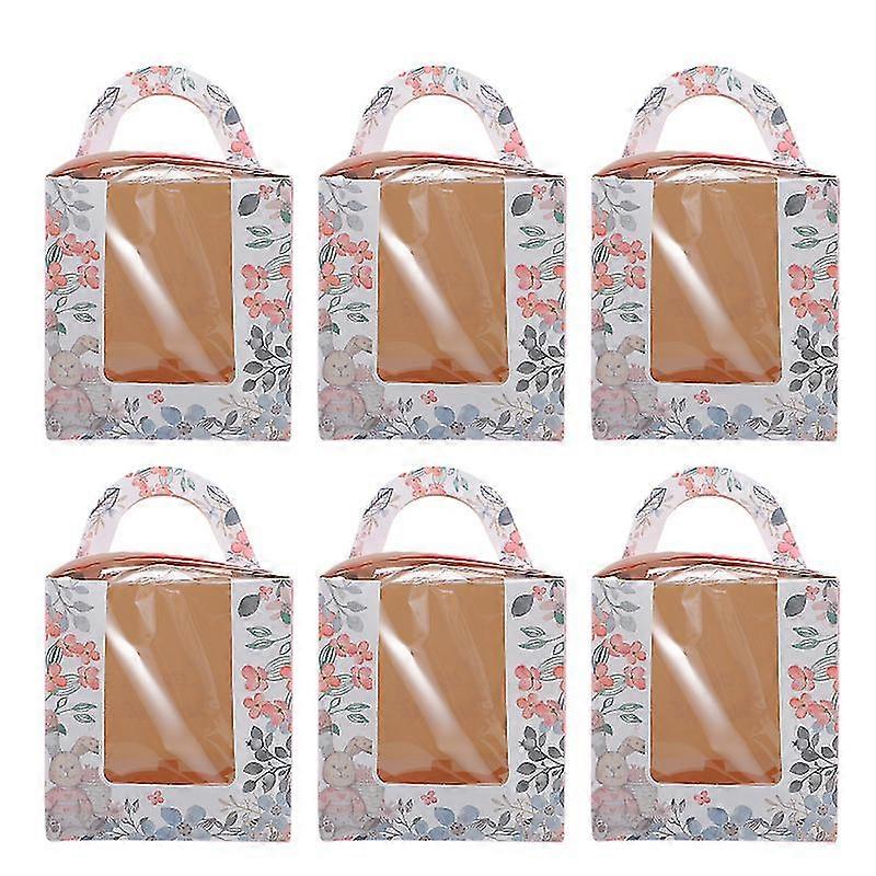 10pcs muffin cake packing boxes creative dessert container handy cupcake boxes