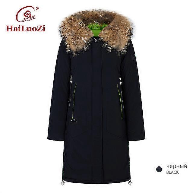 2024新しい冬の女性のジャケットファッションカジュアルアライグマビッグファーカラーダウンジャケット女性コートフード付き防風パーカー89