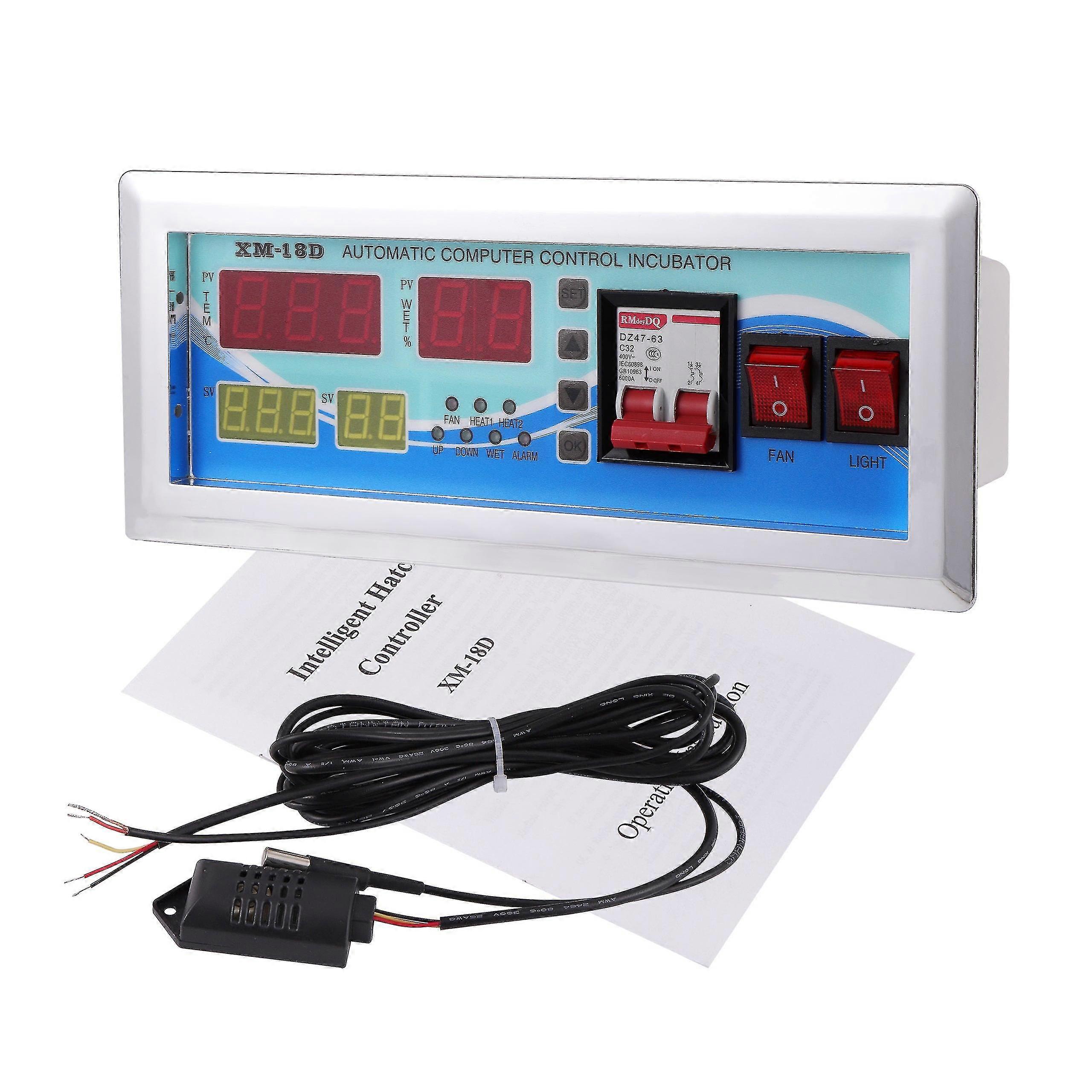 Xm-18d Egg Incubator Digital Automatic Thermostat Controller Ac 220v Mini Incubator Control System Temperature Humidity Sensor