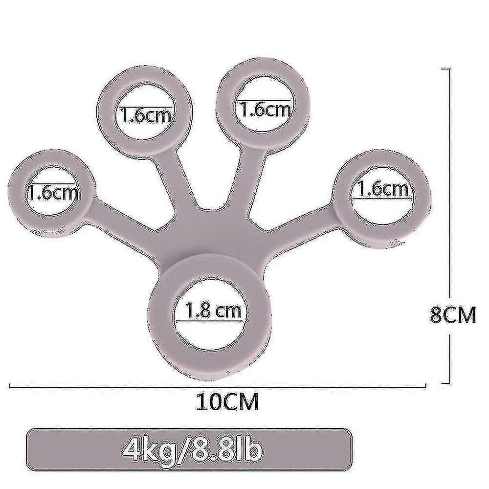Silicone Poignées à main Force des doigts Expander à main Trainer (style H)