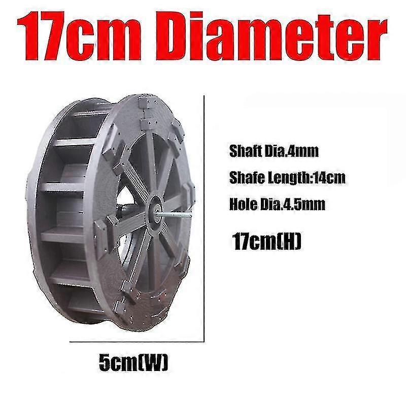 DIY حديقة البلاستيك عجلة المياه 17 سم 22 سم 27 سم 31 سم 40 سم الصين Fengshui عجلة مع رمح الجنينة تشغيل المياه محرك المناظر الطبيعية