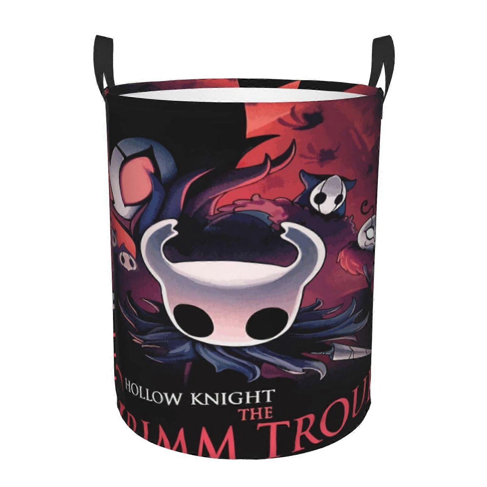 Hollow Knight 3D Grafik Flamme Wäschekorb Feuer Flamme Kleiderkorb Aufbewahrung mit Griff-SYS28596