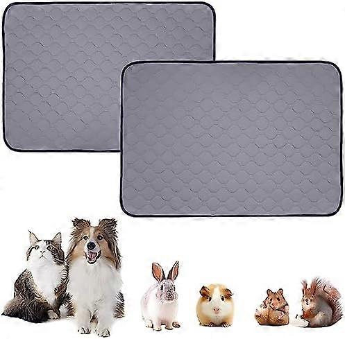 2 τμχ Υπεραπορροφητικό Tapis D'urine Lavables pour Chien Pee Pad Αντιδρακτικά Tapis de Dressage Rutilisable pour Chiot pour Chien Chat Lapin Tapis pour