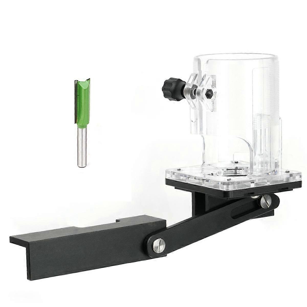 2 in 1 Slotting Bracket Invisible Fastener Wardrobe Cupboard Panel Punch Locator,Handheld Edge Trim