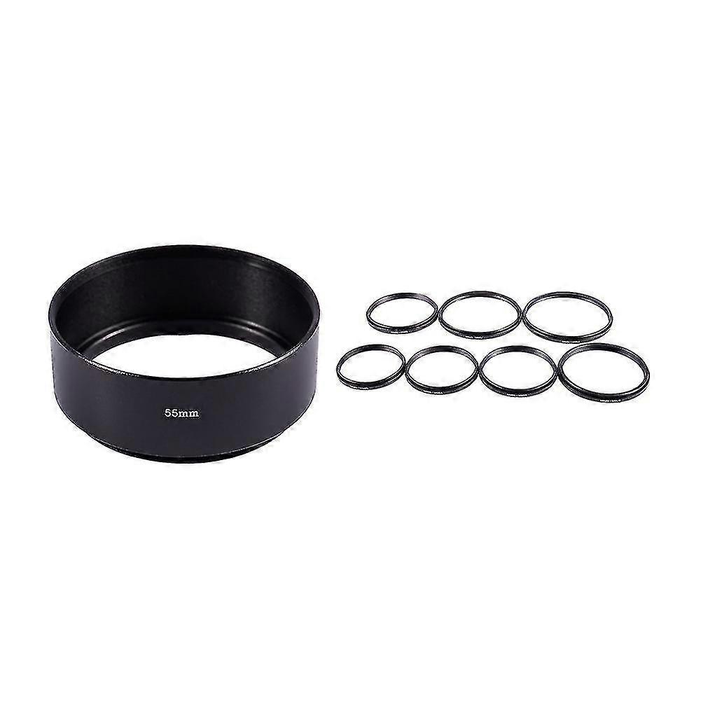 7 Lens Filter Step Down Ring Adapter Set 77mm-49mm