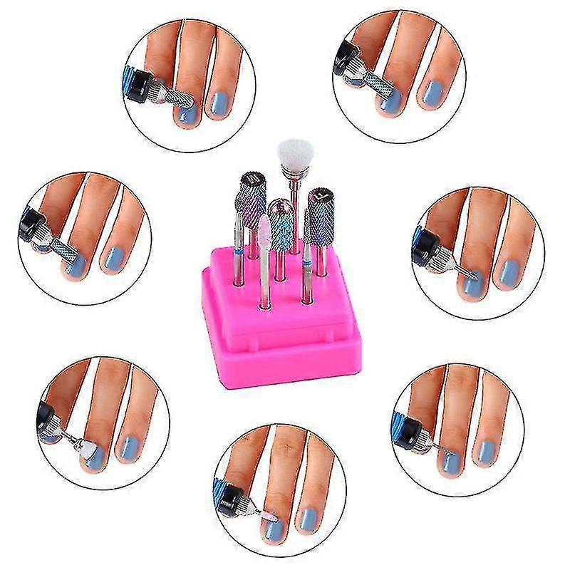 1 Set Nail Drill Bits Set Tungsten Carbide Ceramic Manicure Machine Accessories