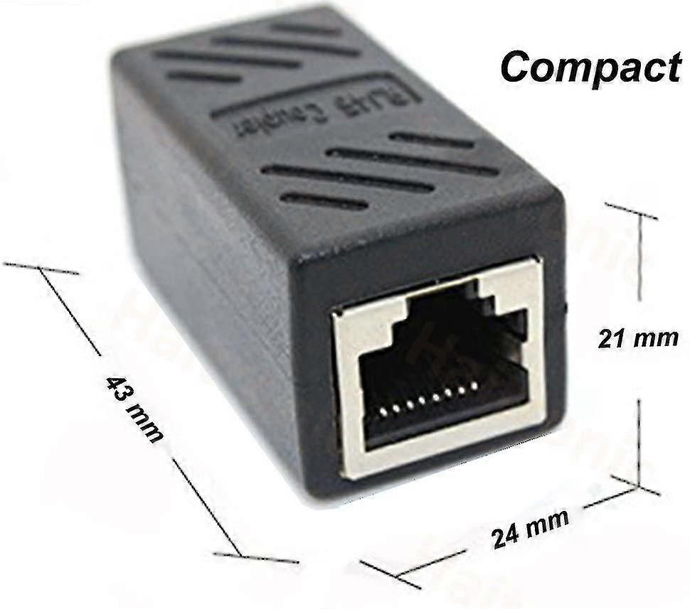 2 Pack Rj45 Coupler Ethernet Cable Coupler Lan Connector Inline Cat7/cat6/cat5e E