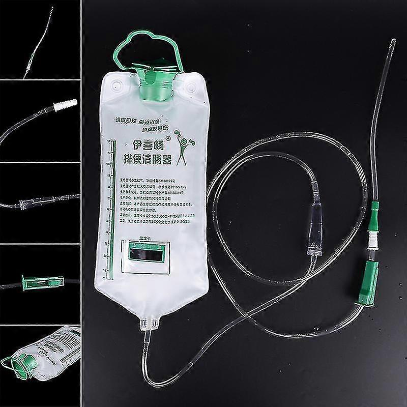 1200ml Home Enema Colonic Irrigation Douche Kit Sac Réutilisable Nettoyage Détox