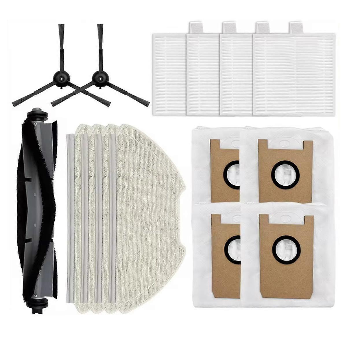 For T20+ Robot Vacuum Cleaner Roller Side Brush Filter Mop Cloth Dust Bag Part Accessory