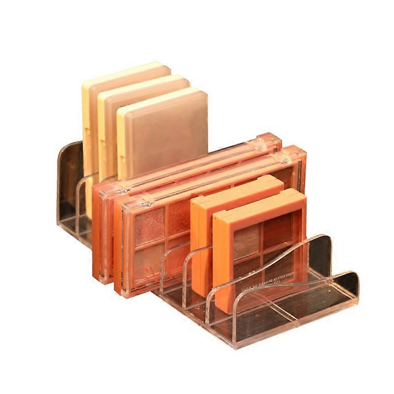 Wear-resistant Makeup Holder Keep Table Tidy PS 7 Slots Transparent Eye Shadow Tray for Daily Use KAESI