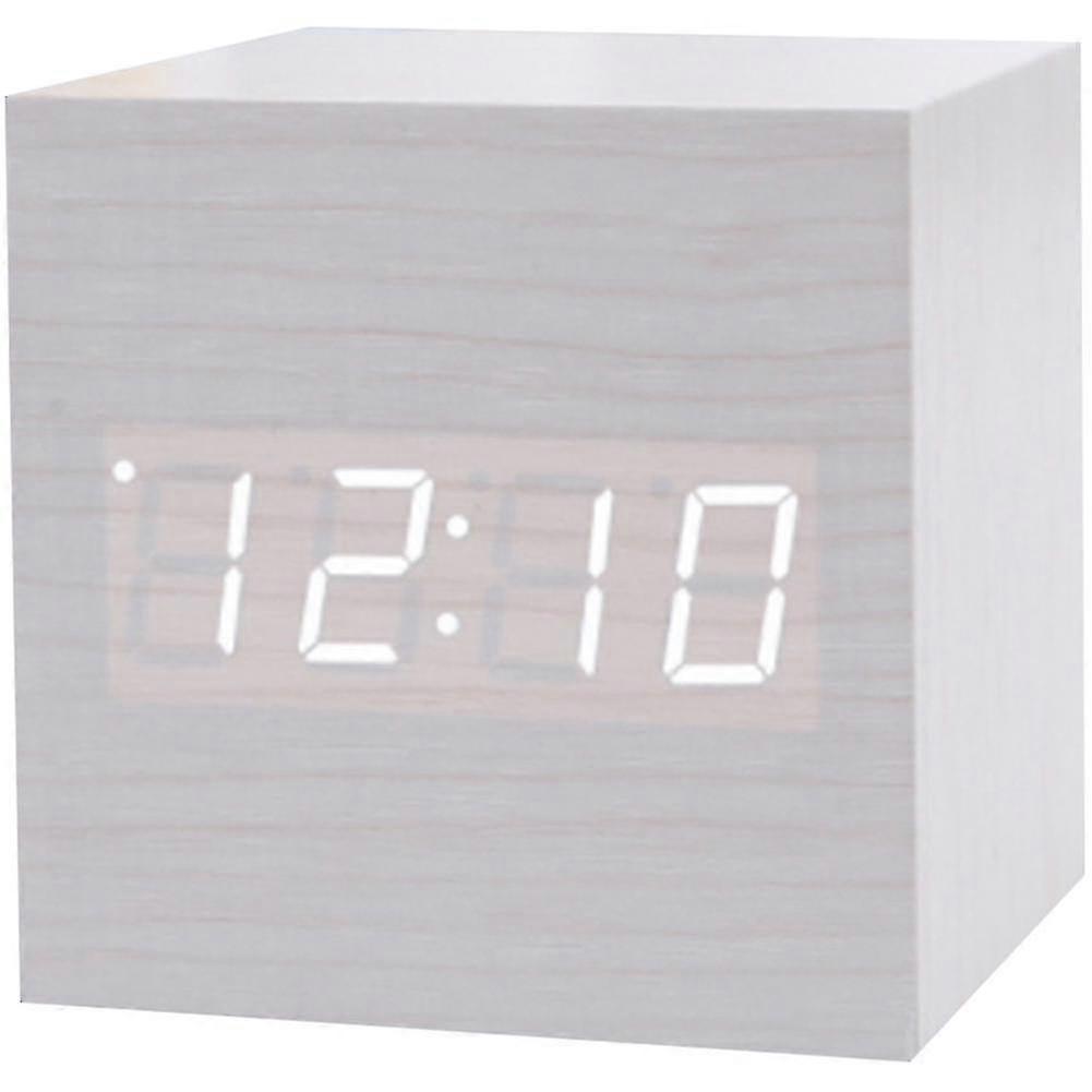Led Backlight Digital Thermometer Alarm Clock Luminous Clock Home A