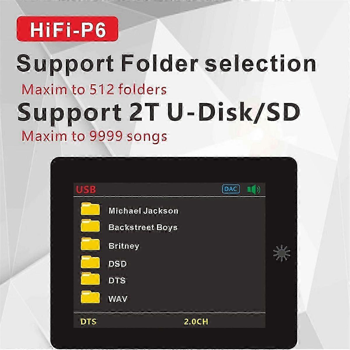 DSD DTS AC3 Digital Player Master Tape Audio Decoder Koaxial Optische PC-USB-Soundkarte Bluetooth BT 5.0