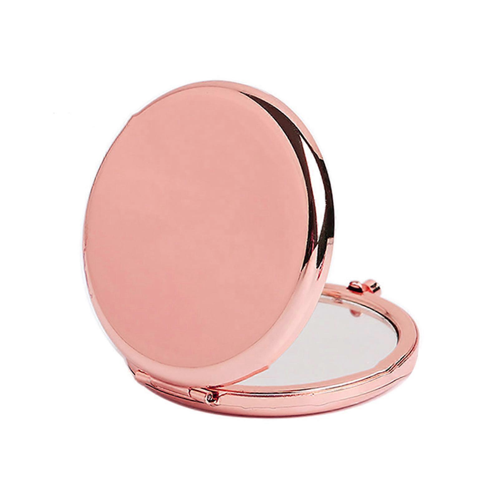 Mini Folding Mirror Round Compact Mirror Portable Pocket Mirror Makeup