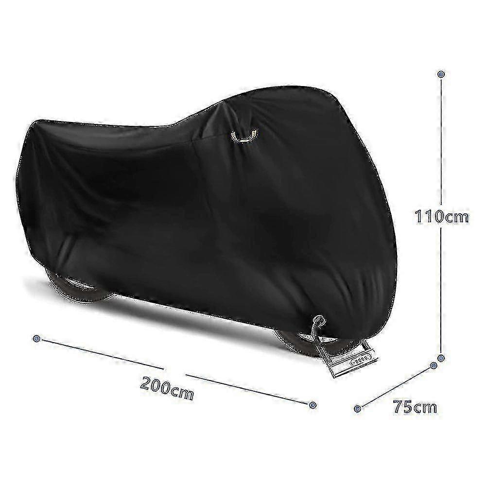 Vandtæt cykelovertræk til 1 eller 2 cykler Store cykelovertræk til udendørs opbevaring - 210 x x 80 cm