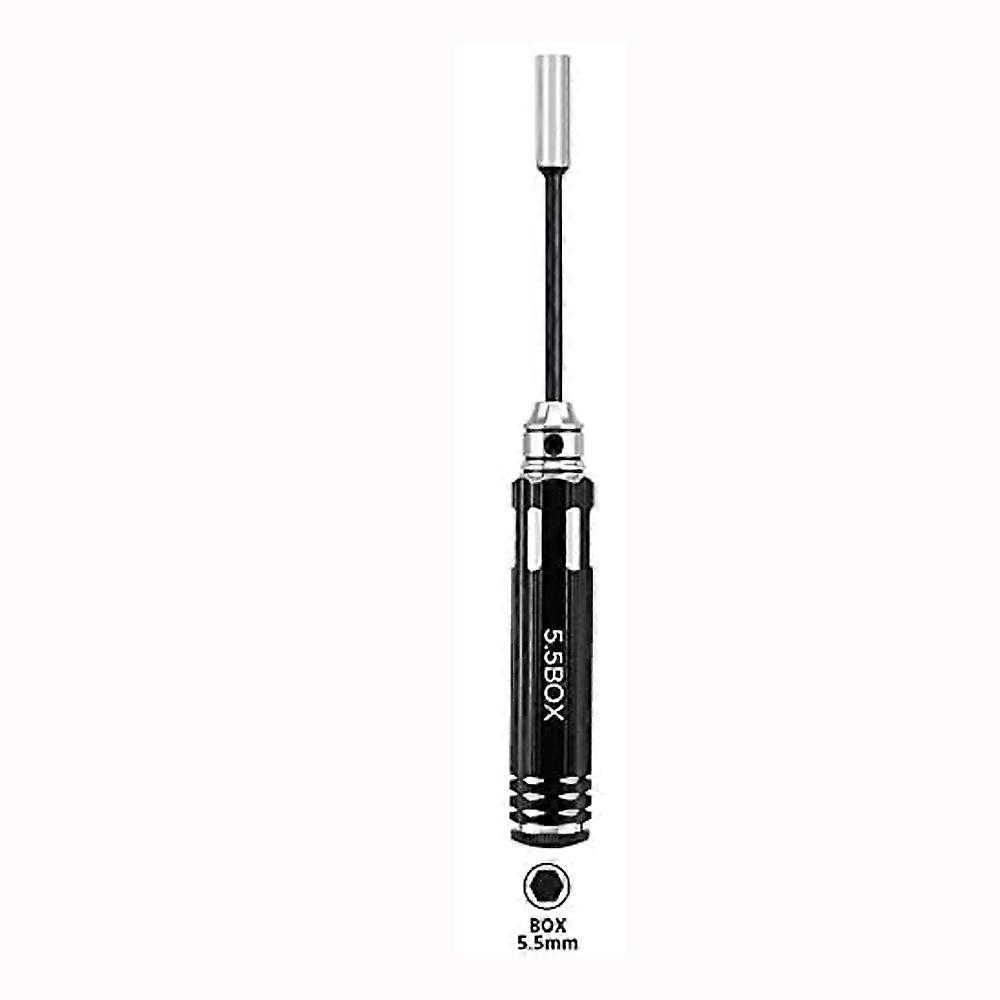 4PC 4.0mm 5.5mm 7.0mm 8.0mm Hex Driver Set Allen Screwdriver RC Tool Flat Head Hexagon Screw Drivers Wrench Kit for RC Model DIY