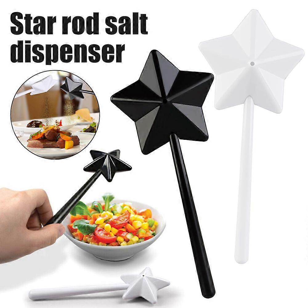 2Pcs Magical Salt & Pepper Stick Salt Spreader Star Shape Pepper Seasoning Magic Stick