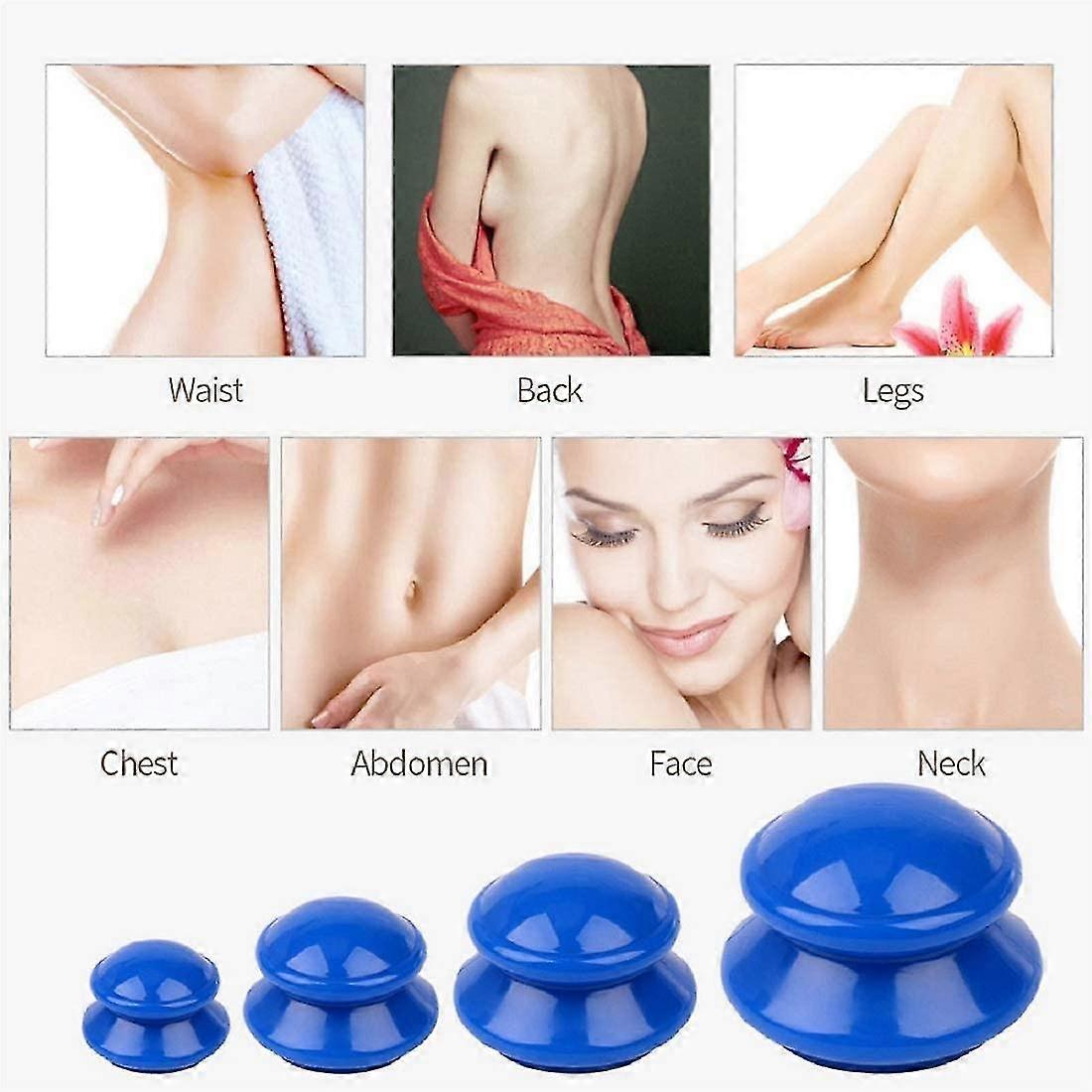 Recover Gear Accessories: 12PC Silicone Cupping Suction Cup Massager Therapy Sets, Anti Cellulite for Facial, Body, Deep Tissue Massage / Rungear