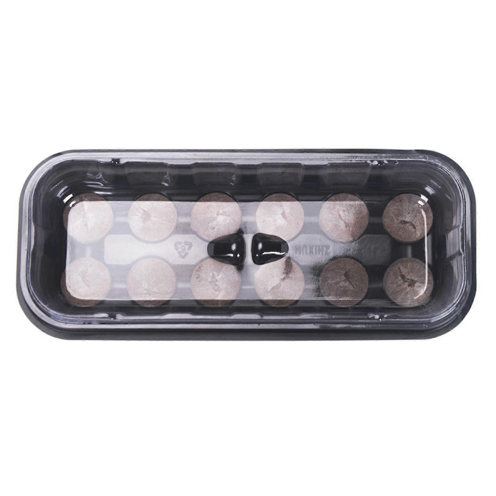 3 In 1 Seed Starter Trays Seedling Tray 12 Cell Adjustable Humidity Kit With Dome And Base Greenhouse Reusable Trays