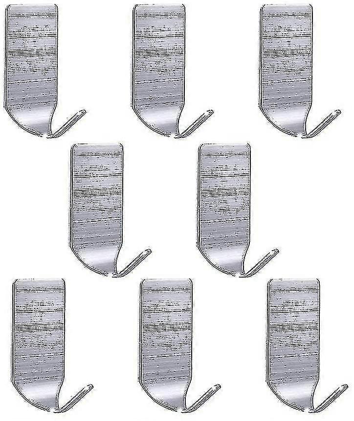 Self Adhesive Metal Hooks 8pcs