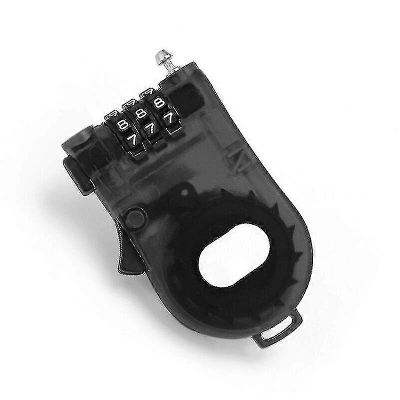 Retractable Combination Padlock With Retractable 1m Cable For Bicycle Luggage - Blue (black) Cisea Hy