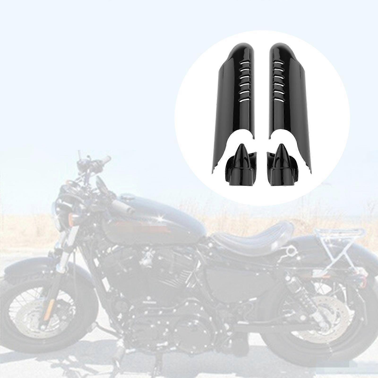 2-Pack Yellow Front Fork Leg Reflectors – Fits Harley-Davidson Lower Leg Sliders (Universal Fit)