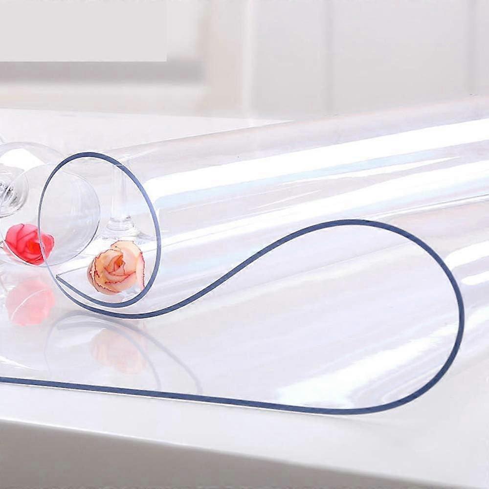 Custom Multi-Size Clear Pvc Table Cover Protector - Waterproof Crystal Soft Plastic Pad