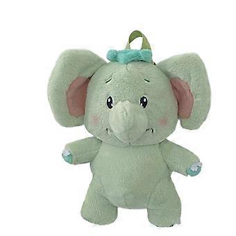 Creative Elephant Backpack Green Algae Backpack Plush Toy Childrens Storage Doll