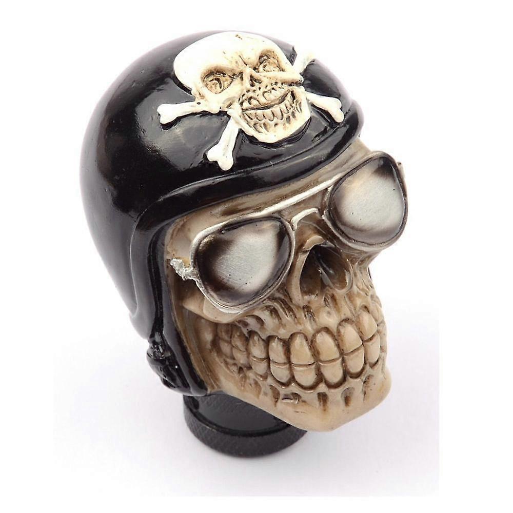 Gear Shift Knob Skull automatic Personalized Modification sport Lever Gear Stick Golf 7 Universal Manual Head Lever Auto Parts-104-Black