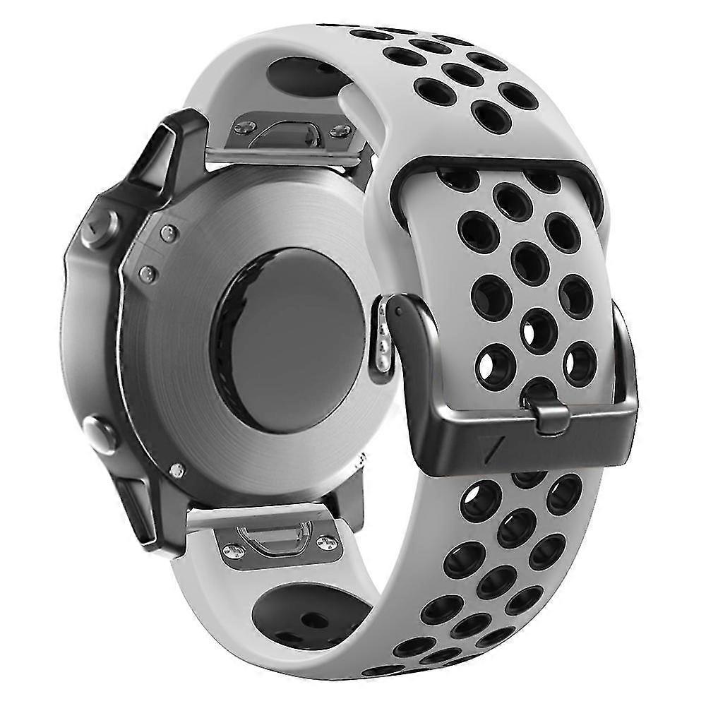 For Garmin Tactix Delta / Enduro / Fenix 7x / Fenix 7x Silicone Watch Band Dual Color Quick Release Wrist Strap