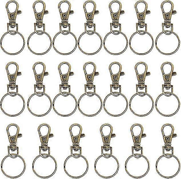 20 X Small Lobster Detachable Swivel Clasps For Key Split Ring