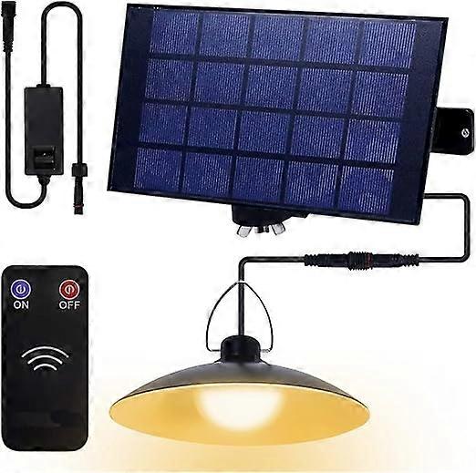 ضوء السقيفة الشمسية 4 رؤساء ، ضوء قلادة الشمسية ضوء الأمن داخلي وخارجي IP65 مقاوم للماء ، ضوء قلادة الشرفة الشمسية ضوء الطاقة الشمسية التحكم عن بعد 