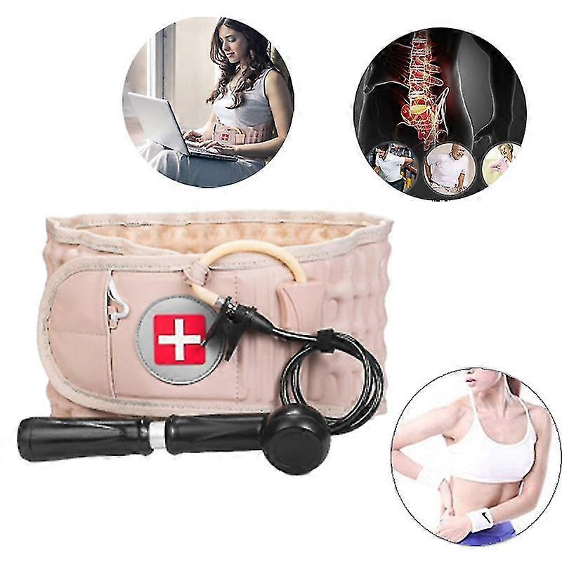 Dekompression Lumbar Unterstützung Gürtel Taille Luft Traktion Brace Spinal Rücken Relief Band Rücken Schmerz Release Massager Unisex